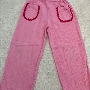 Zara Pink Kids Casual Bottoms